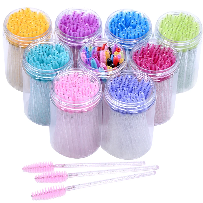 Micro Brush Applicator - Wholesale 50Pcs/Bottle Disposable Eyelash Extension Mascara
