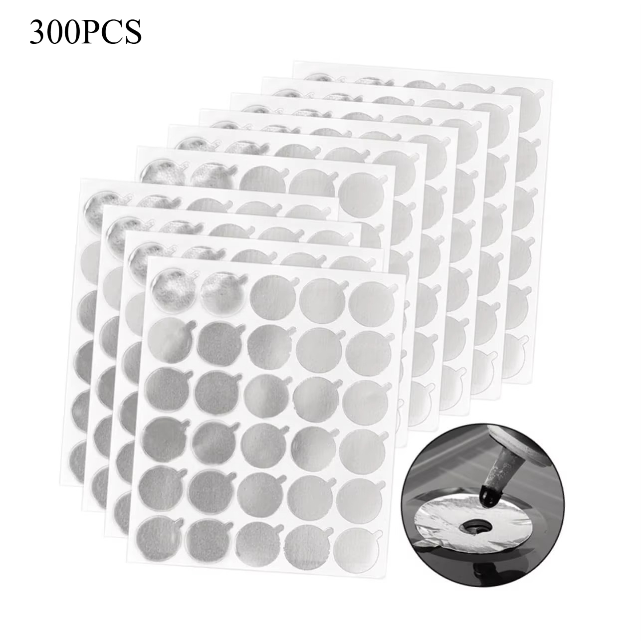 Eyelash Extension Menu - 300pcs Foil Sticker Pads(10 Sheets) Eyelash