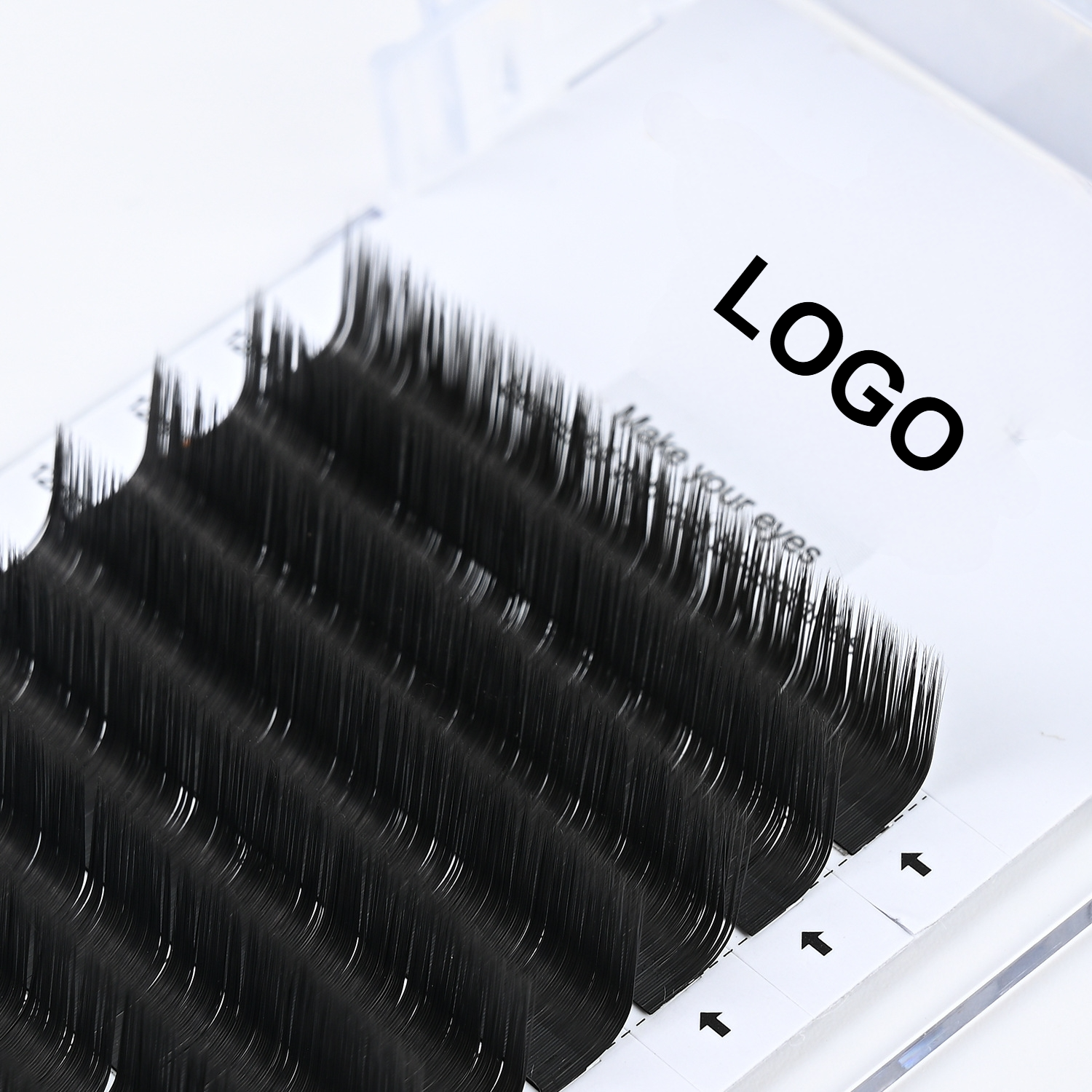 Mega Volume Lash - 0.15 Flat LU Curl Eyelash Extensions