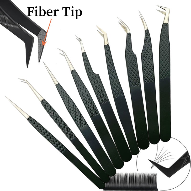 Mega Volume Lash - Fiber Tip False Lash Tweezers Nanometer