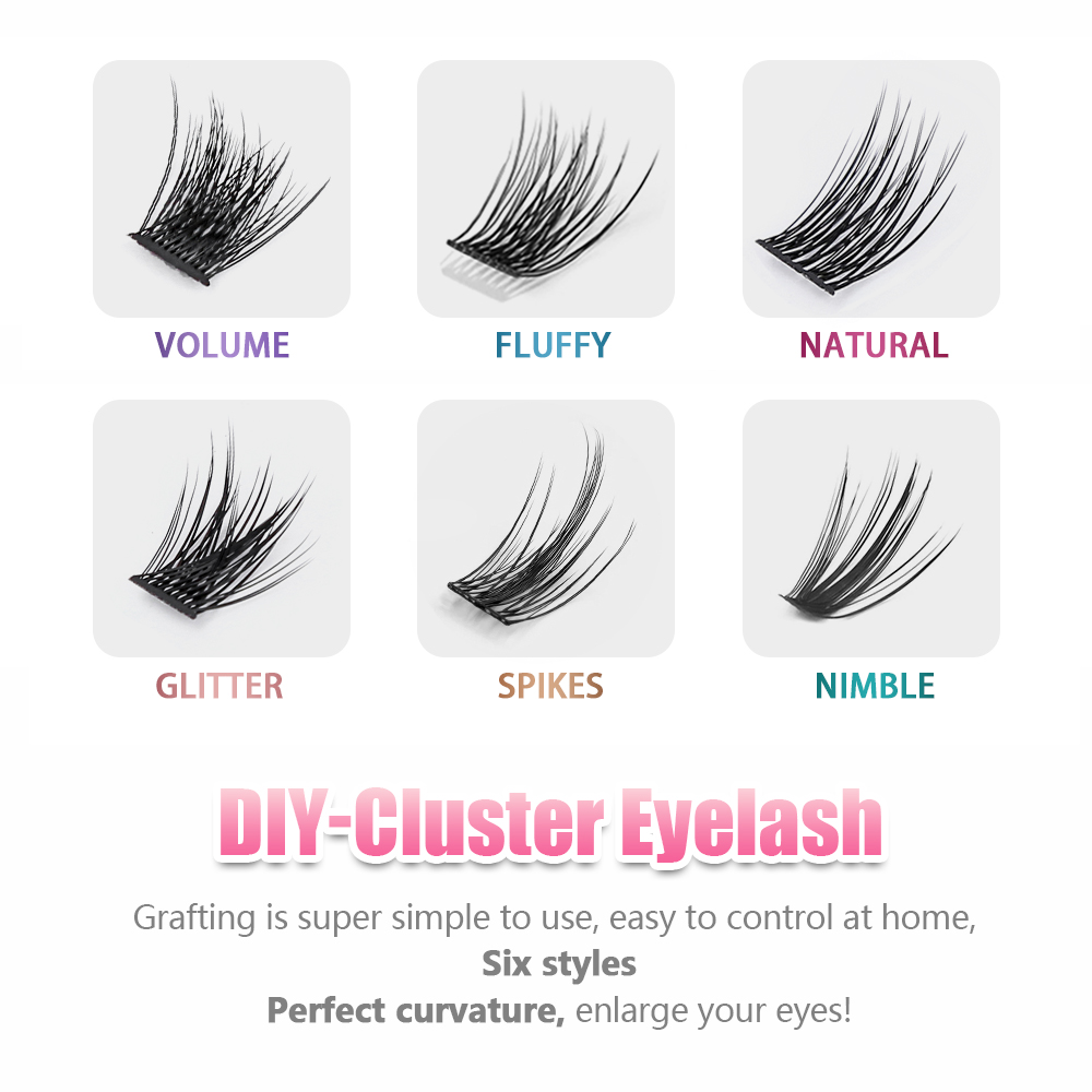YUANZHIJIE 36PCS Cluster Cat E – Eyelash Extension Cat Eye Wispy recenzja i cena