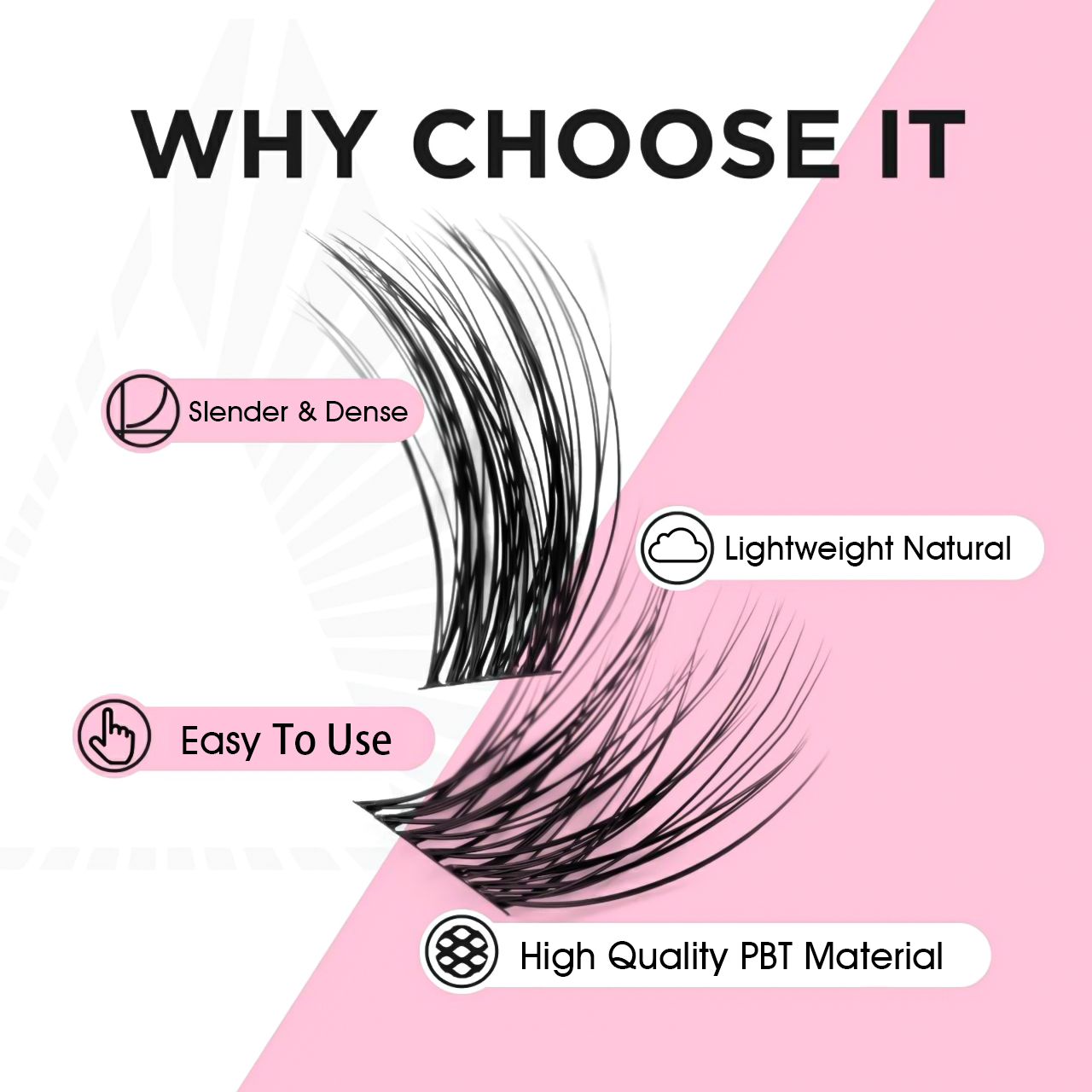 YUANZHIJIE 36PCS Cluster Cat E – Eyelash Extension Cat Eye Wispy recenzja i cena