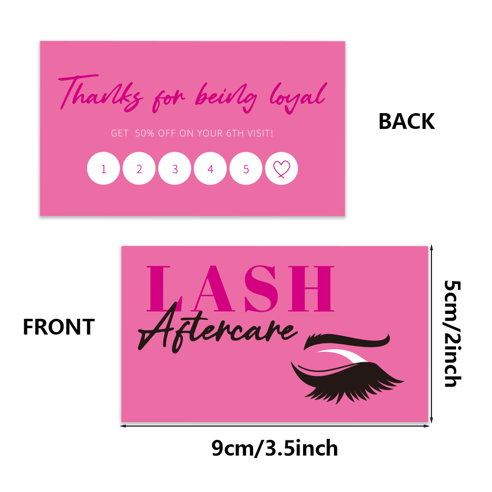 50pcs Shining Eyelash Business – Eyelash Extension Menu recenzja i cena