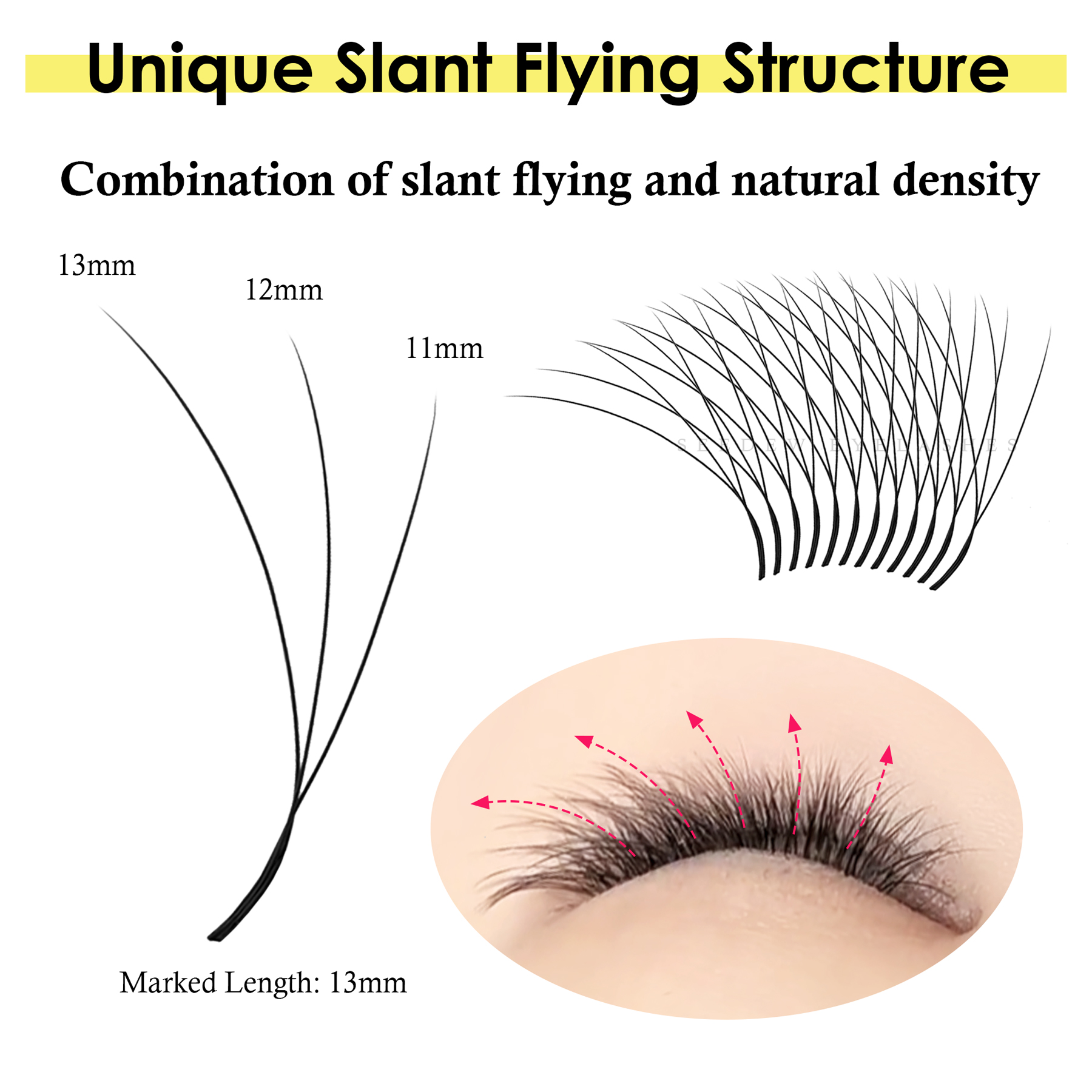 SEEDEW Fox 3D 4D Eyelash Exten – Eyelash Extension Cat Eye Wispy recenzja i cena