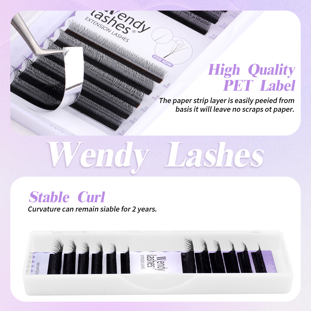 Wendy Lashes 12 Rows Fox Eyes  – Eyelash Extension Fox Eye recenzja i cena