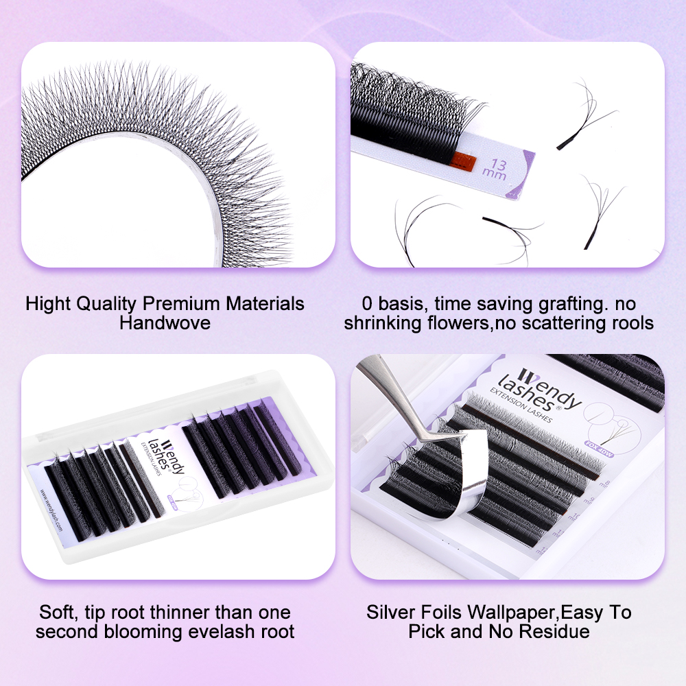 Wendy Lashes 12 Rows Fox Eyes  – Eyelash Extension Fox Eye recenzja i cena