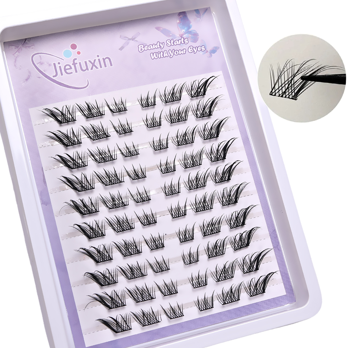 10Rows Fox Eye Effect Fluffy F – Eyelash Extension Fox Eye recenzja i cena