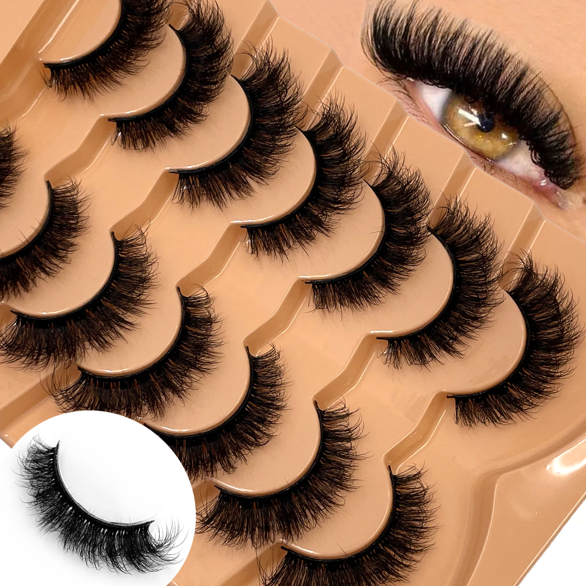 HBZGTLAD Fluffy Wispy Lashes N – Eyelash Extension Cat Eye Wispy recenzja i cena