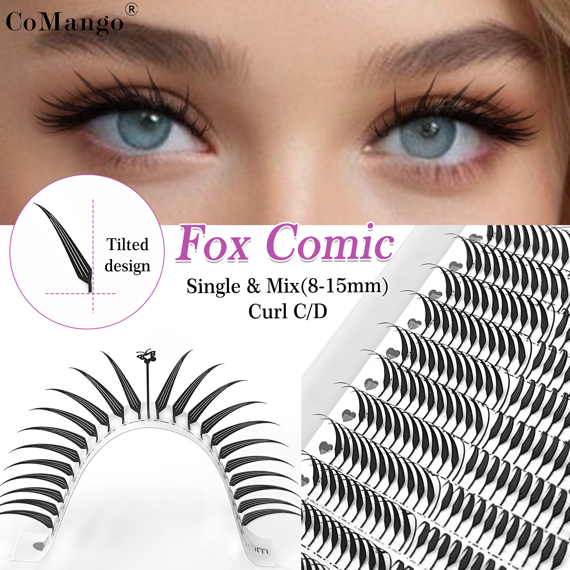 Fox Comic Spire Eye Lashes Ext – Eyelash Extension Fox Eye recenzja i cena