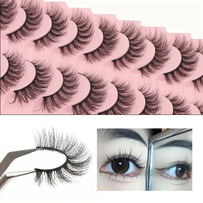 False Eyelashes Fairy Strip La – Eyelash Extension Cat Eye Wispy recenzja i cena