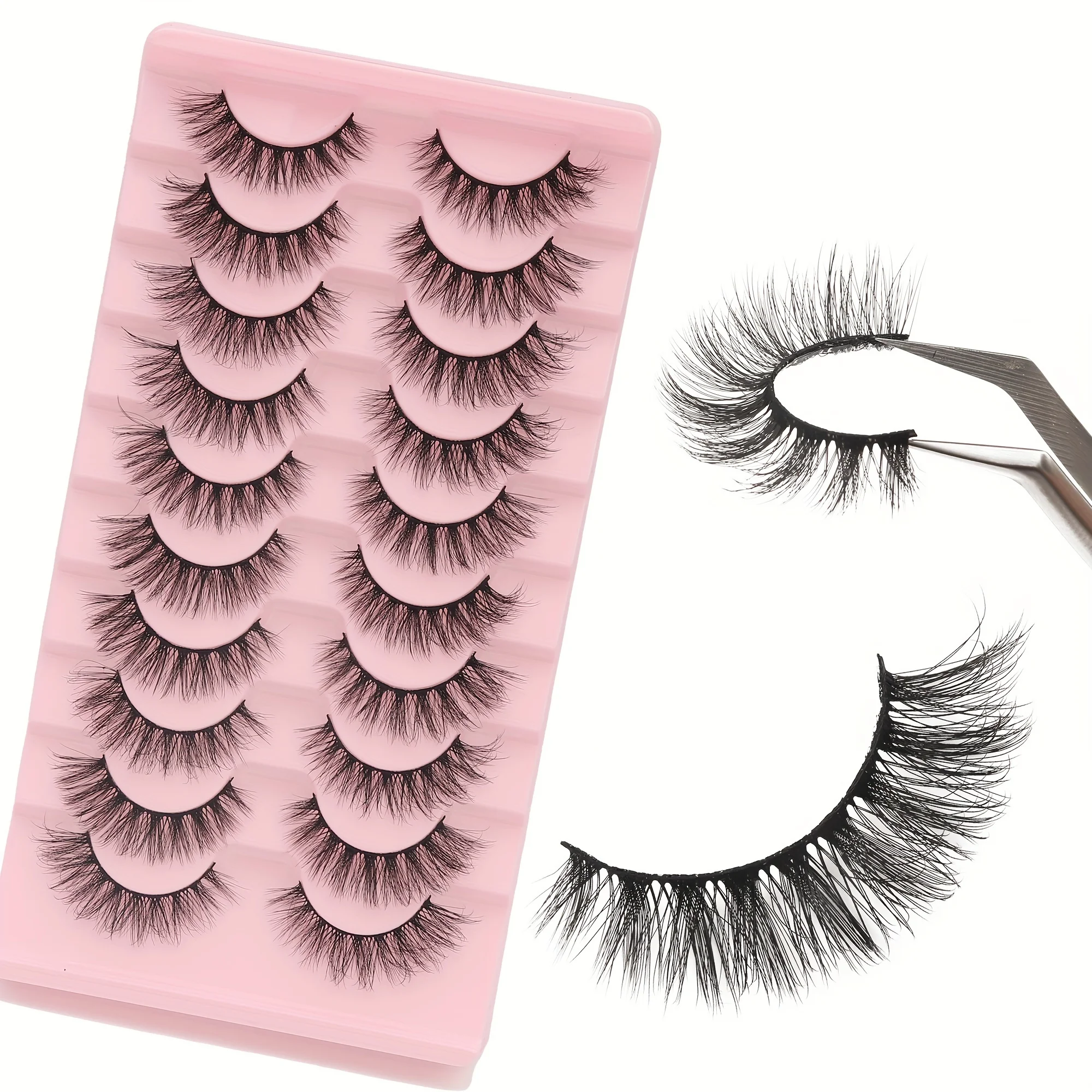 False Eyelashes Fairy Strip La – Eyelash Extension Cat Eye Wispy recenzja i cena