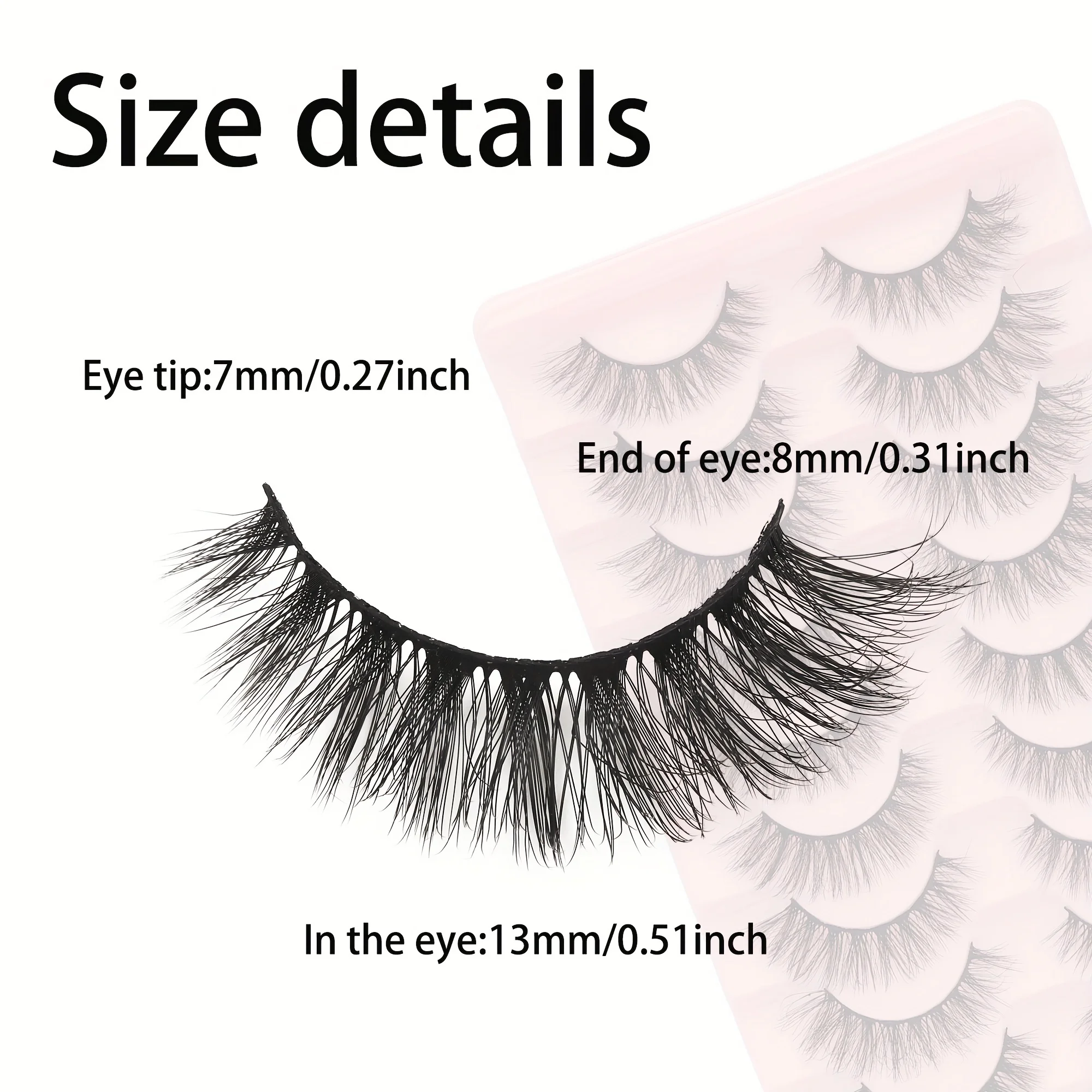 False Eyelashes Fairy Strip La – Eyelash Extension Cat Eye Wispy recenzja i cena