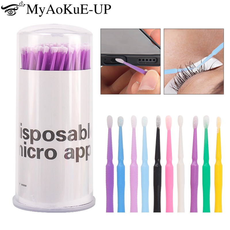 100pcs Disposable Eyelash Brus – Micro Brush Applicator recenzja i cena