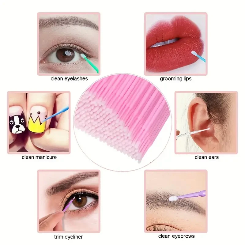 100pcs Micro Eyelash Applicato – Micro Brush Applicator recenzja i cena