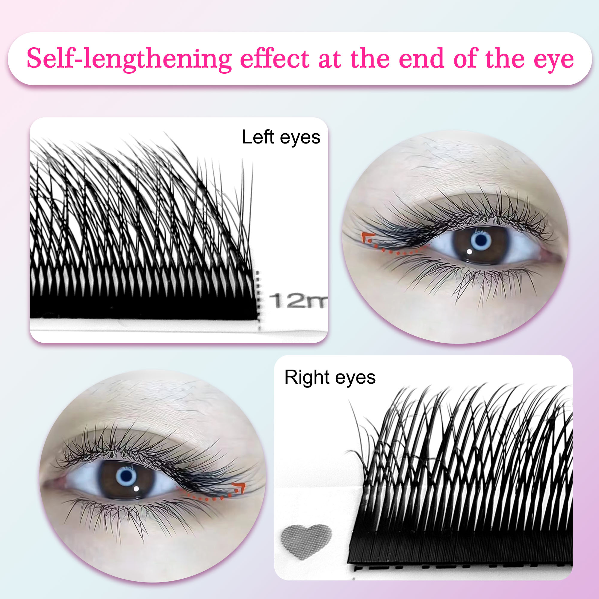 CoMango Fox 5D YY Shaped Eye L – Eyelash Extension Fox Eye recenzja i cena