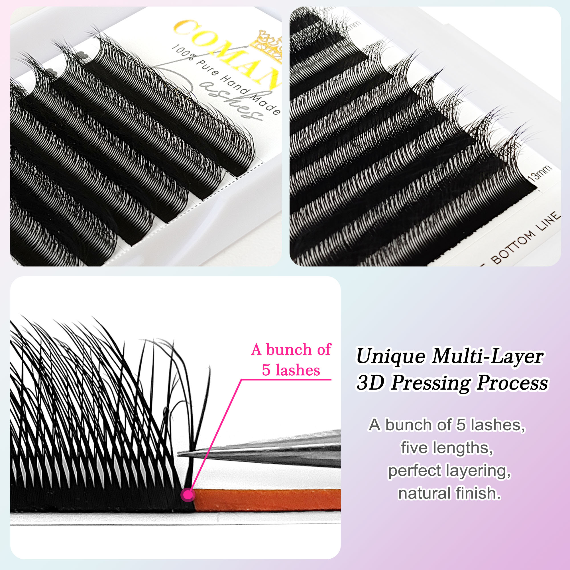 CoMango Fox 5D YY Shaped Eye L – Eyelash Extension Fox Eye recenzja i cena