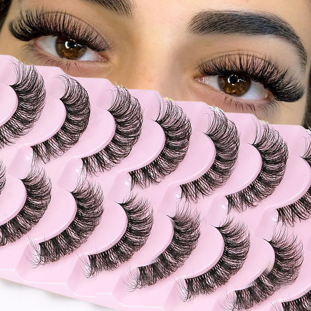 10 Pairs False Eyelashes 6D Su – Eyelash Extension Cat Eye Wispy recenzja i cena