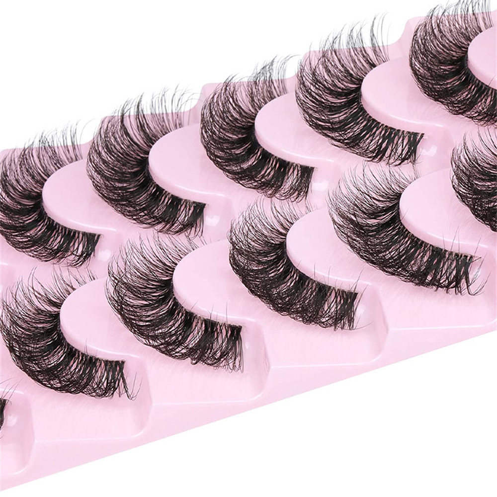 10 Pairs False Eyelashes 6D Su – Eyelash Extension Cat Eye Wispy recenzja i cena