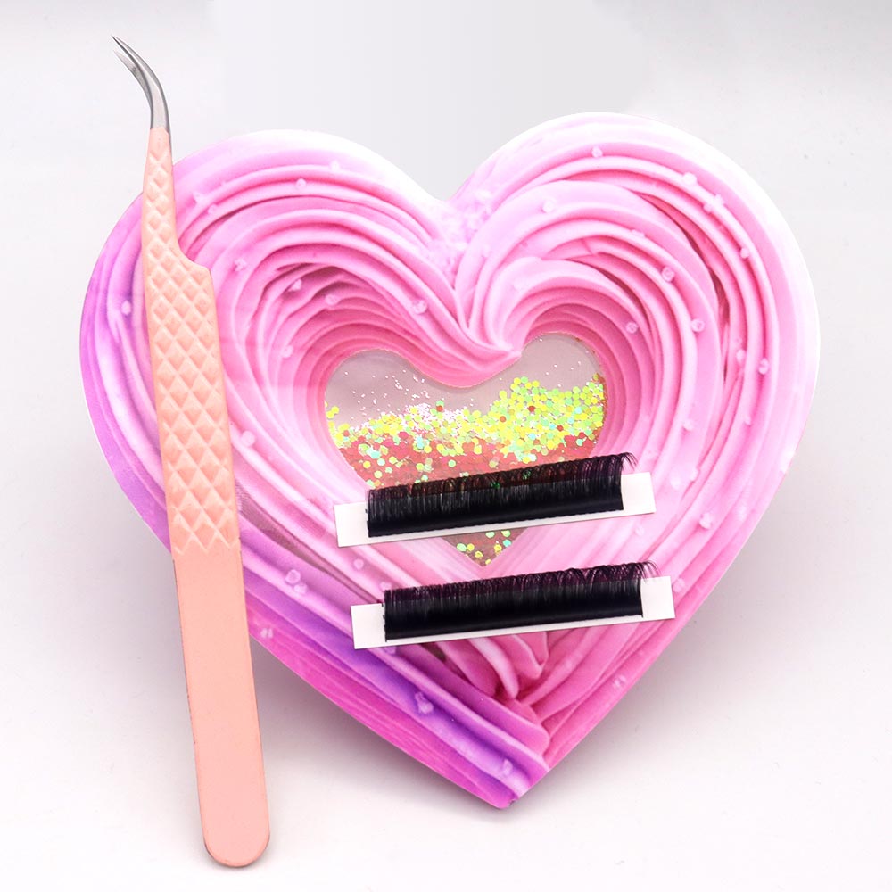 3D Heart-shaped Bling Dynamic  – Eyelash Extension Menu recenzja i cena