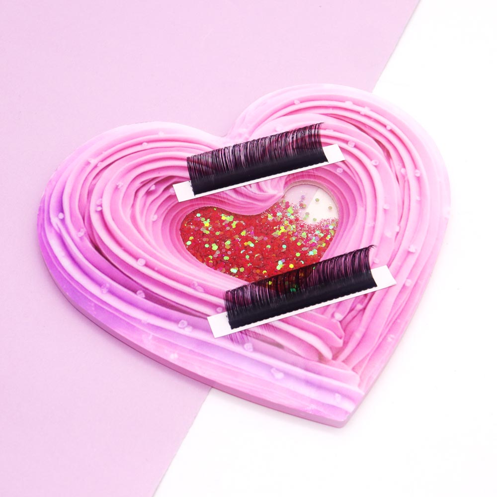 3D Heart-shaped Bling Dynamic  – Eyelash Extension Menu recenzja i cena