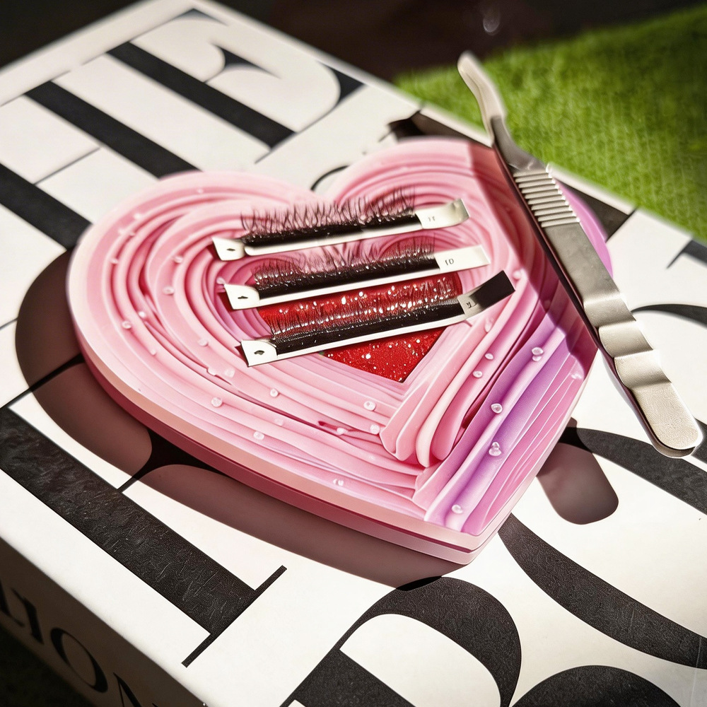 3D Heart-shaped Bling Dynamic  – Eyelash Extension Menu recenzja i cena