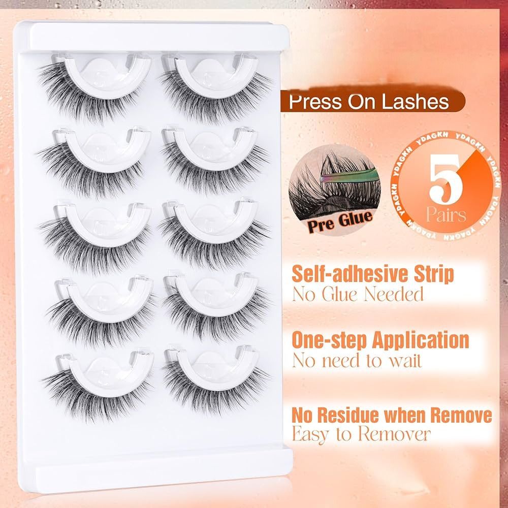 Pre Glued Self Adhesive Eyelas – Eyelash Extension Cat Eye Wispy recenzja i cena