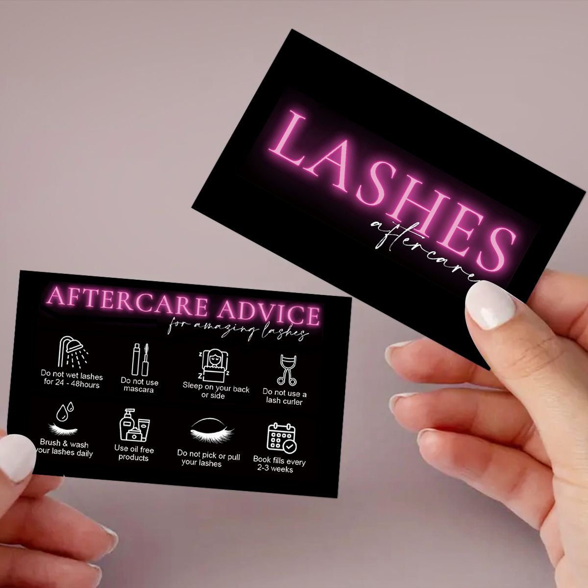 50Pcs/lot Marble Eyelash After – Eyelash Extension Menu recenzja i cena