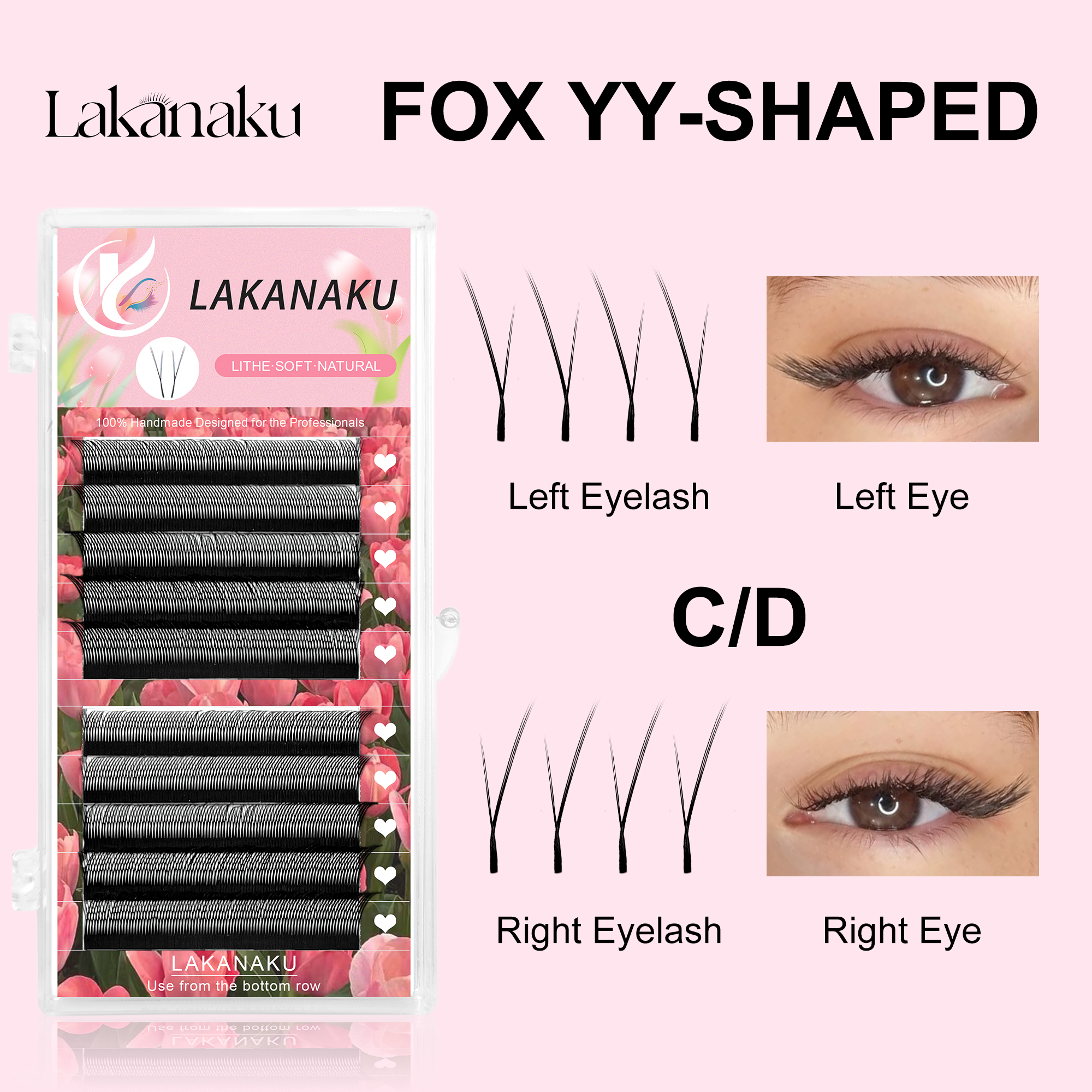 LAKANAKU YY Shape Black Fox Ey – Faux Mink Lash recenzja i cena