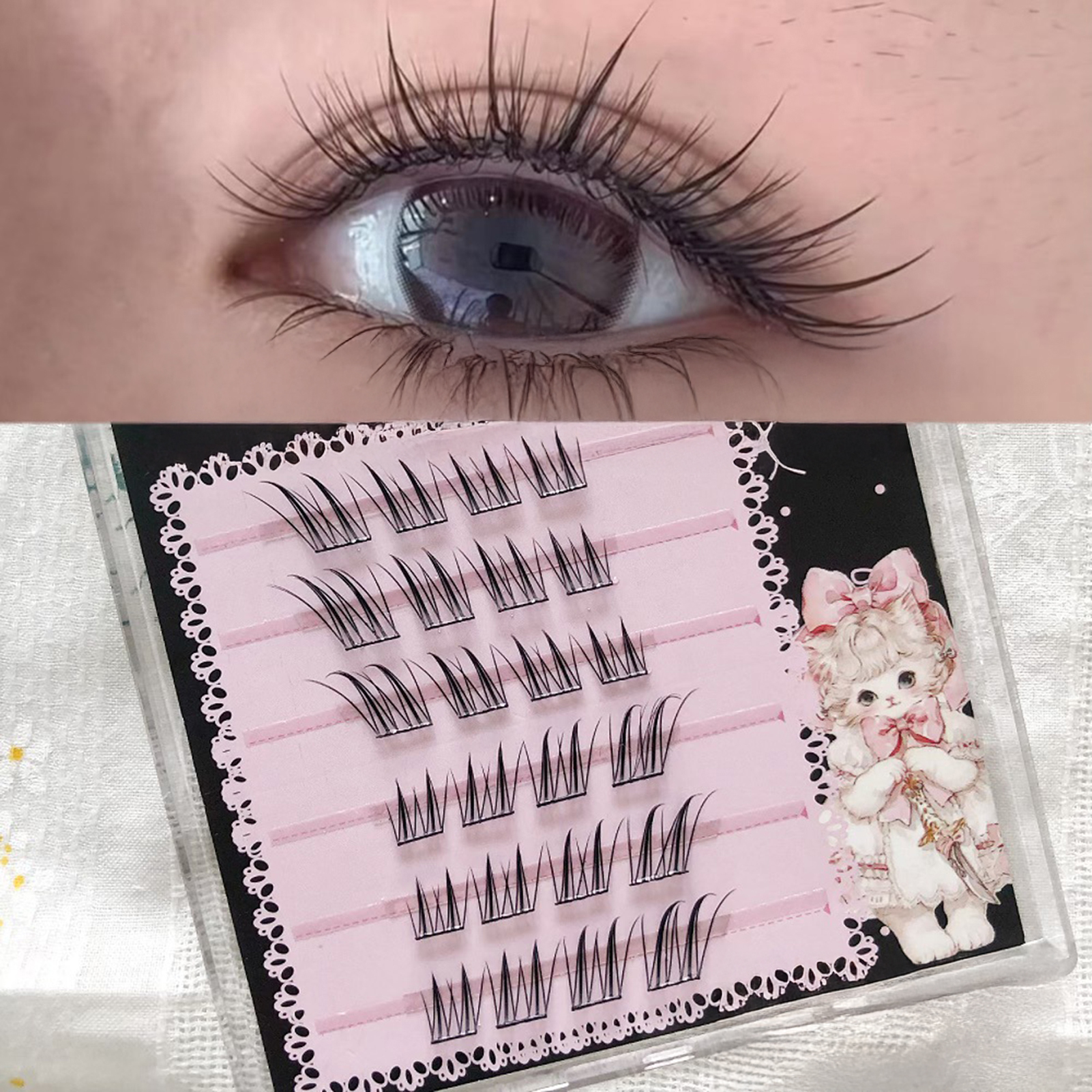 6/10/20 Rows Foxes False Eyela – Eyelash Extension Fox Eye recenzja i cena