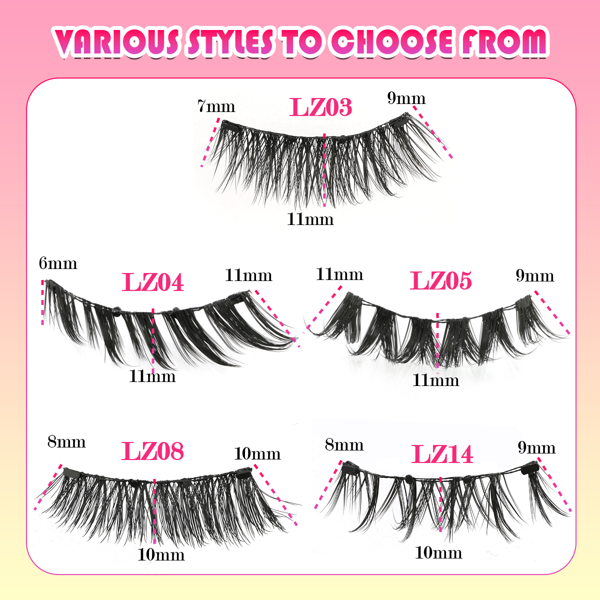 New 1 Pair Magnetic Eyelashes  – Faux Mink Lash recenzja i cena
