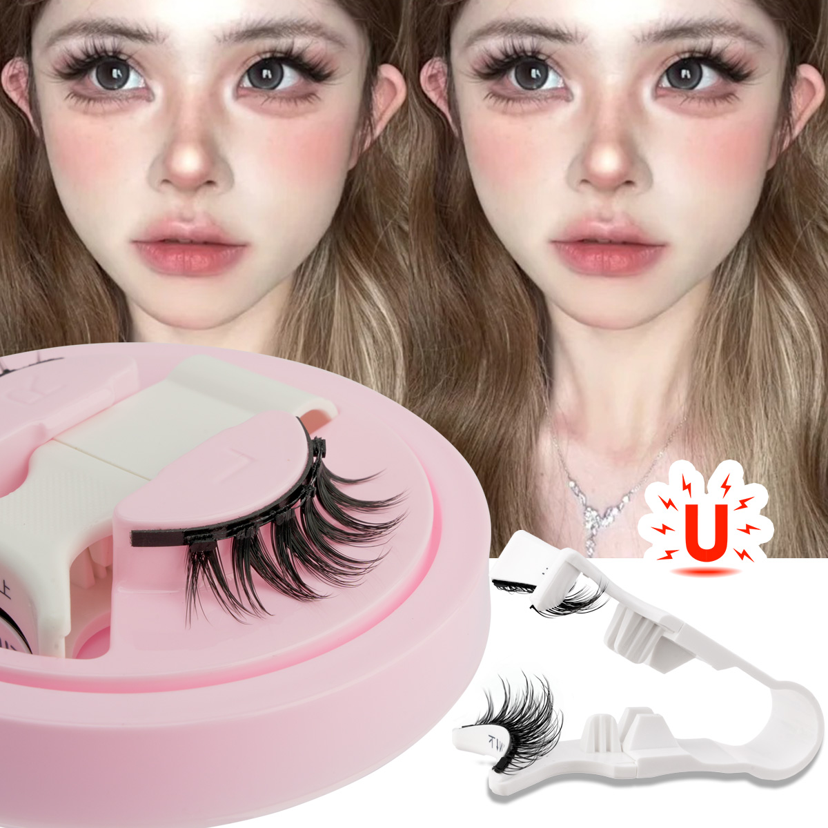 New 1 Pair Magnetic Eyelashes  – Faux Mink Lash recenzja i cena