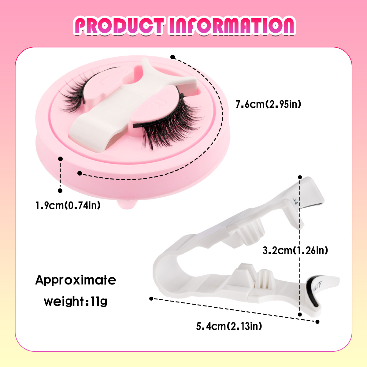 New 1 Pair Magnetic Eyelashes  – Faux Mink Lash recenzja i cena
