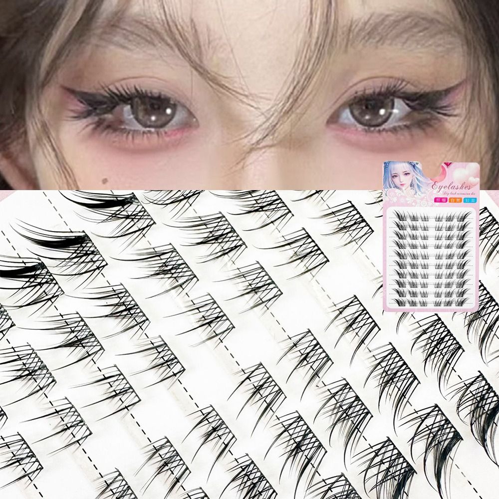 3D Cat Eye Clusters Lashes Nat – Eyelash Extension Fox Eye recenzja i cena