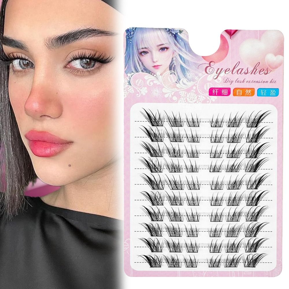 3D Cat Eye Clusters Lashes Nat – Eyelash Extension Fox Eye recenzja i cena