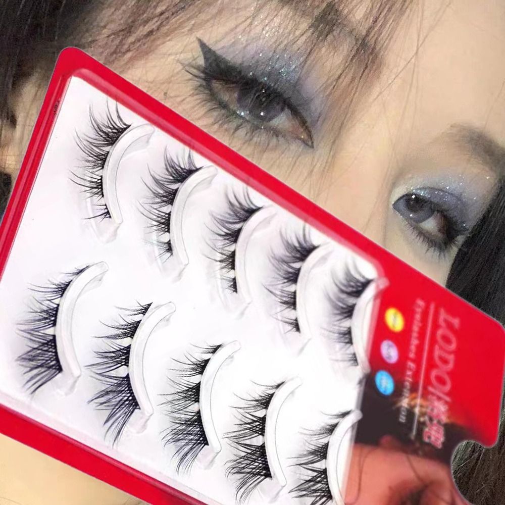 5 Pairs Fake Eyelashes Natural – Eyelash Extension Fox Eye recenzja i cena