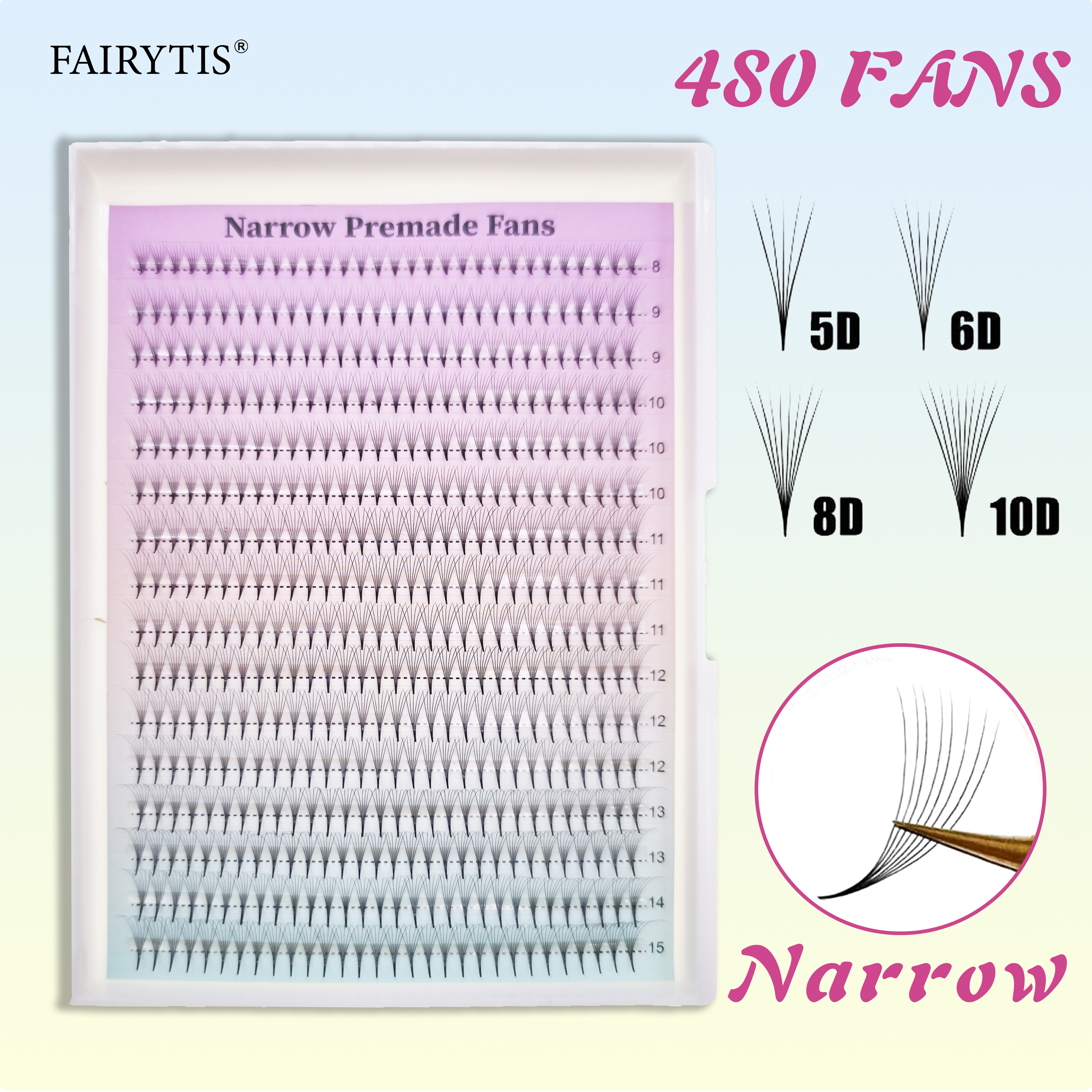 FAIRYTIS 480 Fans Premade Narr – Mega Volume Lash recenzja i cena