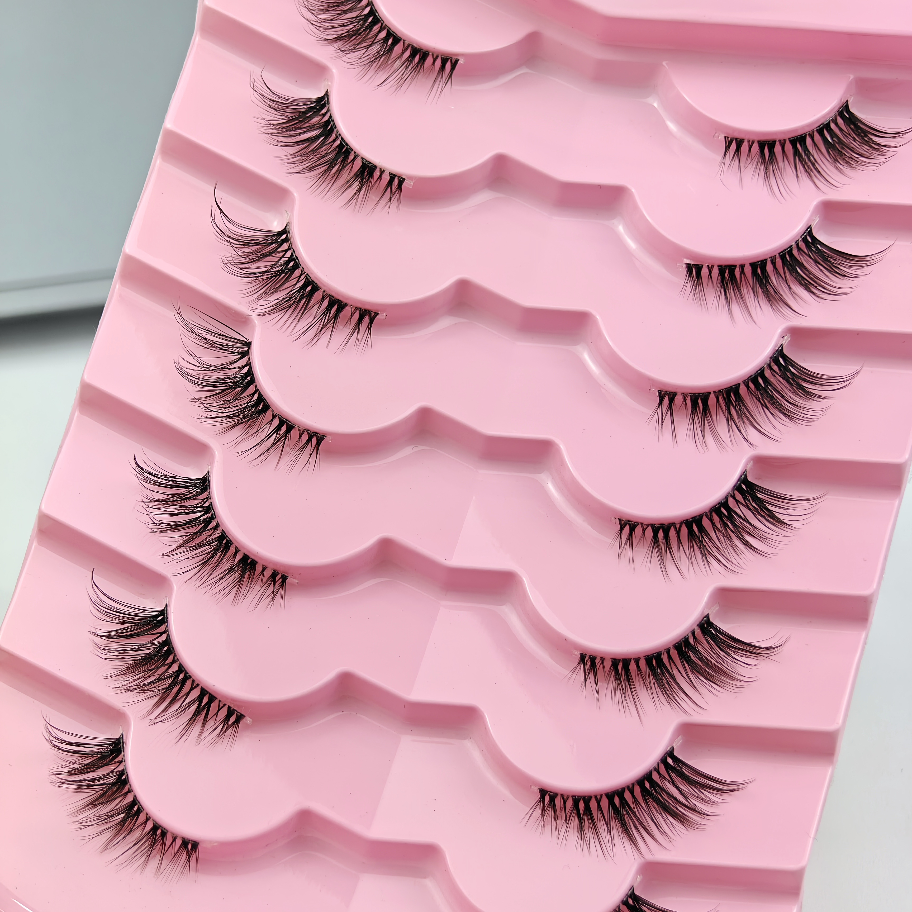 7 Pairs Half Lashes With Clear – Eyelash Extension Cat Eye Wispy recenzja i cena