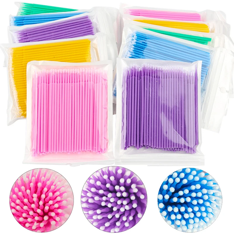 100Pcs Eyelash Cleaning Brush  – Micro Brush Applicator recenzja i cena