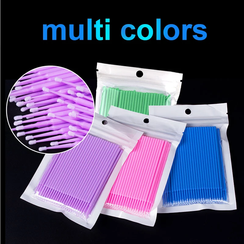 100Pcs Eyelash Cleaning Brush  – Micro Brush Applicator recenzja i cena