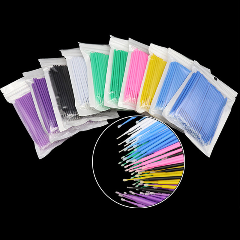 100Pcs Eyelash Cleaning Brush  – Micro Brush Applicator recenzja i cena
