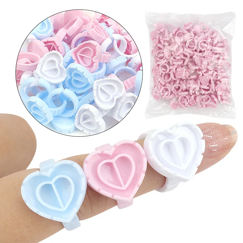 100 PCS Disposable Heart-shape – Eyelash Extension Guide recenzja i cena