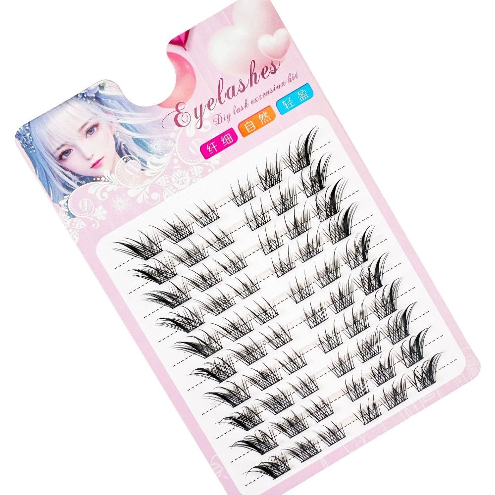 3D Cat Eye Clusters Lashes Nat – Eyelash Extension Fox Eye recenzja i cena