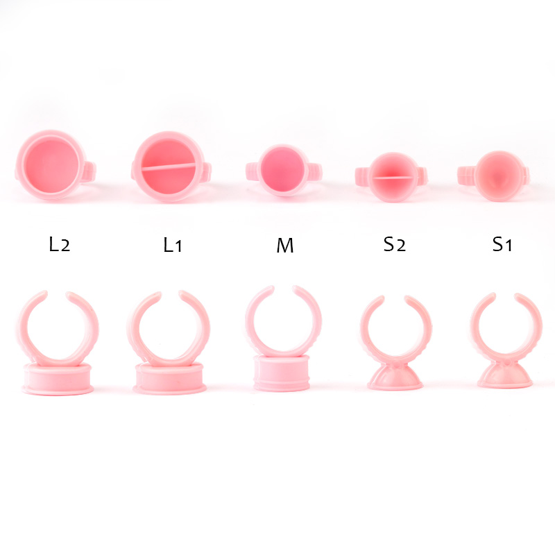 100pcs Disposable Glue Rings P – Eyelash Extension Guide recenzja i cena