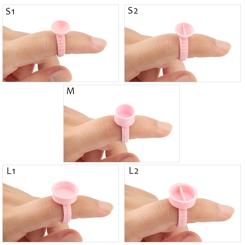100pcs Disposable Glue Rings P – Eyelash Extension Guide recenzja i cena